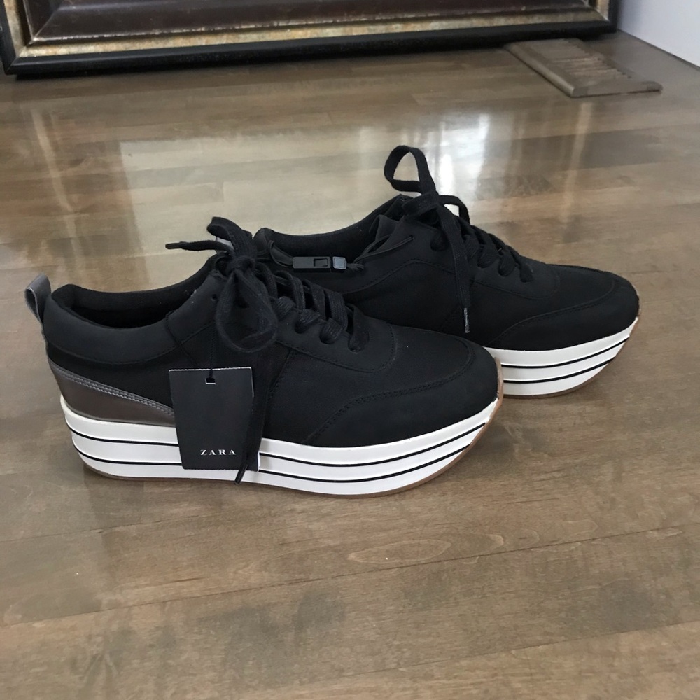Zara platform sneakers NWT Size 39